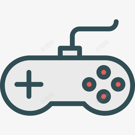 游戏控制器活动线性颜色图标svg_新图网 https://ixintu.com 活动 游戏控制器 线性颜色