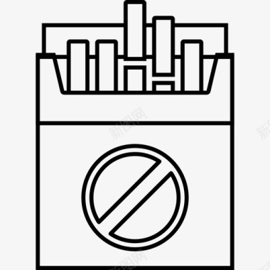 香烟毒品尼古丁图标图标