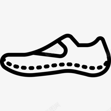 鞋运动系列直线型图标图标