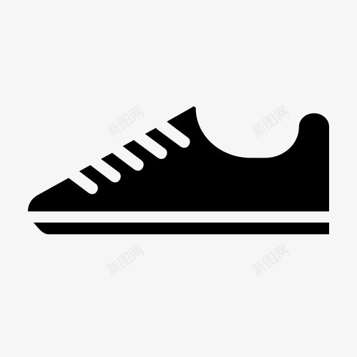 鞋鞋类运动鞋图标svg_新图网 https://ixintu.com 市场标志 运动鞋 鞋 鞋类