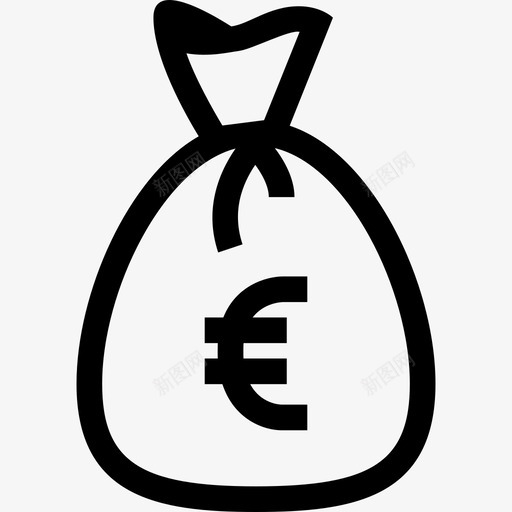 欧元钱袋银行预算图标svg_新图网 https://ixintu.com 业务 小 欧元钱袋 钱袋 银行 预算