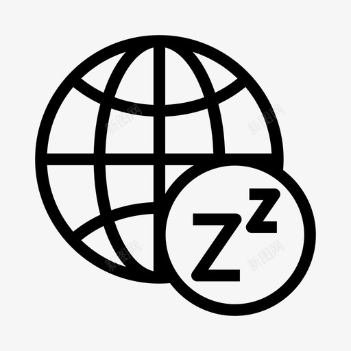全球睡眠地球世界图标svg_新图网 https://ixintu.com 世界 全球睡眠 地球 网络共享线路