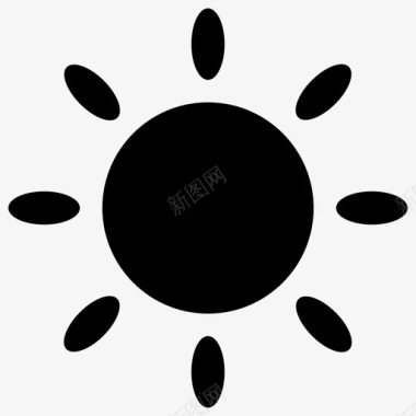 太阳行星阳光图标图标