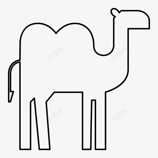 骆驼动物埃及图标svg_新图网 https://ixintu.com 动物 埃及 骆驼