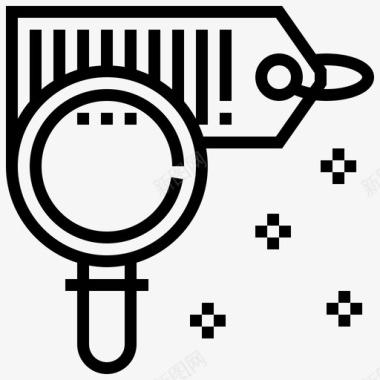 产品扫描条形码标签图标图标