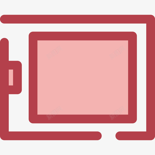 平板电脑电子14红色图标svg_新图网 https://ixintu.com 平板电脑 电子14 红色