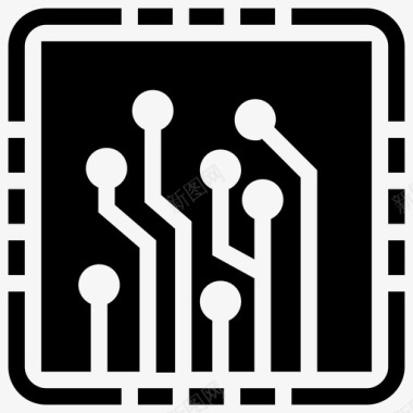 信息技术电路板计算机科学图标图标