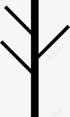 树树枝木材图标图标