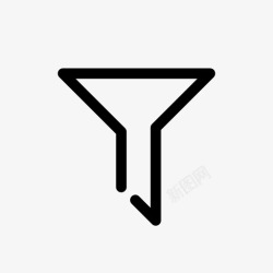 电子商务分类过滤漏斗少图标高清图片