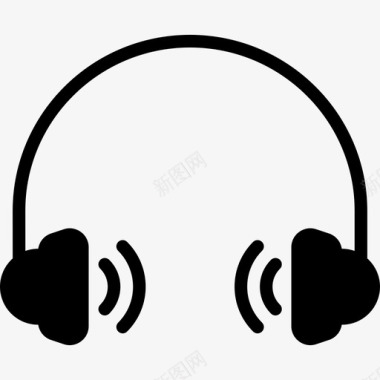耳机音乐7填充图标图标