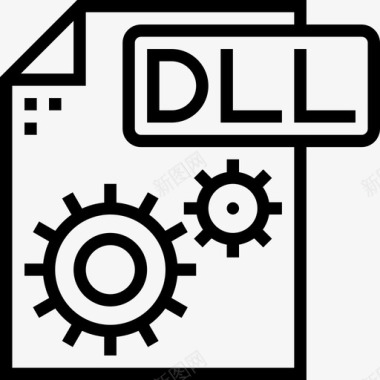 Dll文件类型3线性图标图标