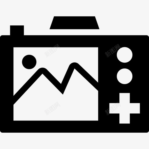 数码相机电子元件填充图标svg_新图网 https://ixintu.com 填充 数码相机 电子元件