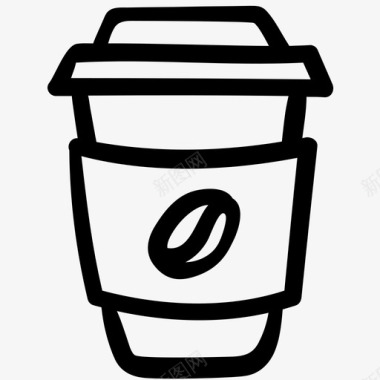 热咖啡咖啡杯子图标图标