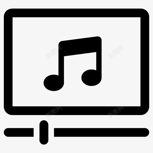 歌曲音频音乐图标svg_新图网 https://ixintu.com 播放器 歌曲 配乐 音乐 音乐注释歌曲旋律声音 音频
