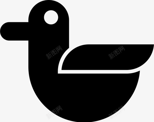 鸭子动物鸟图标svg_新图网 https://ixintu.com 动物 鸟 鸭子