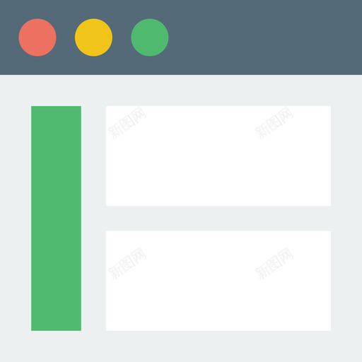 浏览器用户界面元素平面图标svg_新图网 https://ixintu.com 平面 浏览器 用户界面元素