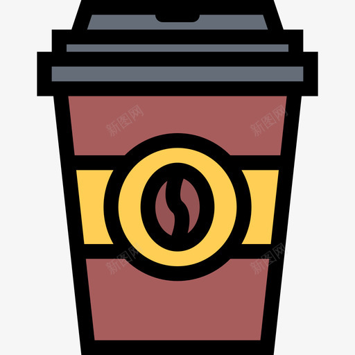 咖啡杯咖啡店16彩色图标svg_新图网 https://ixintu.com 咖啡店16 咖啡杯 彩色