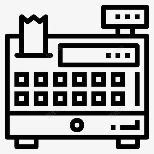 收银机超市图标svg_新图网 https://ixintu.com 收银机 超市