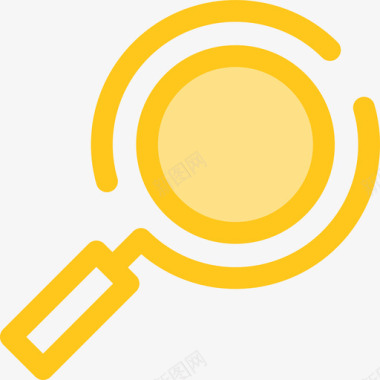 搜索用户界面10黄色图标图标