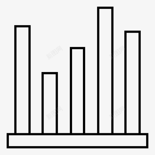 图表条形图增长图标svg_新图网 https://ixintu.com 业务图表和线条图 图表 增长 条形图 统计