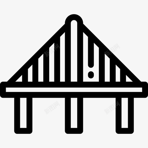 桥梁城市要素5线形图标svg_新图网 https://ixintu.com 城市要素5 桥梁 线形