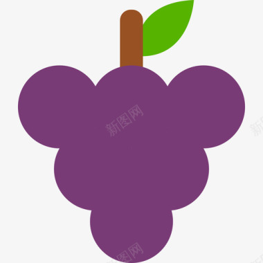 葡萄食品水果和蔬菜图标图标