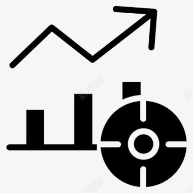 分析图表目标图标图标