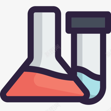 化学学校图标集3颜色图标