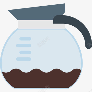 咖啡机美食套装平板图标图标