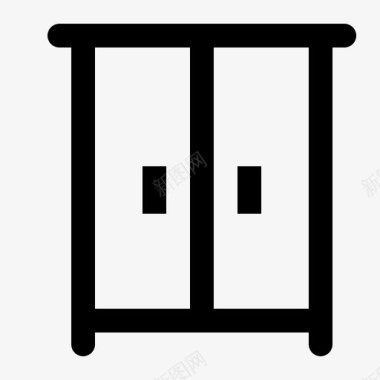 木制橱柜橱柜家装图标图标