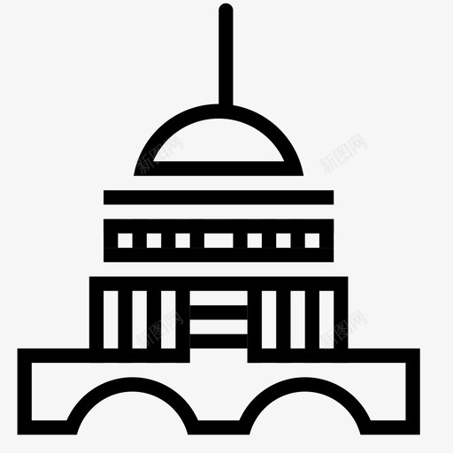 银行建筑商业图标svg_新图网 https://ixintu.com 储蓄 商业 城市建设 建筑 货币 银行