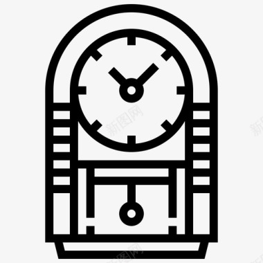 钟表装饰家具图标图标
