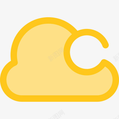 云计算用户界面10黄色图标图标