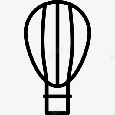 热气球运动2直线型图标图标