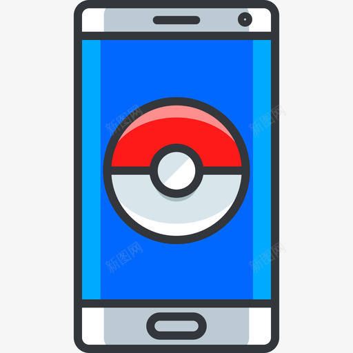 智能手机pokemongo线性颜色图标svg_新图网 https://ixintu.com pokemongo 智能手机 线性颜色