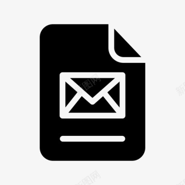 电子邮件通信文件和文件夹图标图标