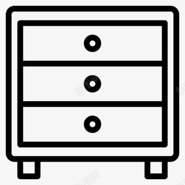 储物柜床卧室图标图标
