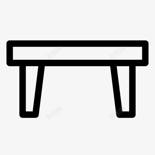 咖啡桌长凳家具图标svg_新图网 https://ixintu.com 01082018 咖啡桌 室内 家具 长凳
