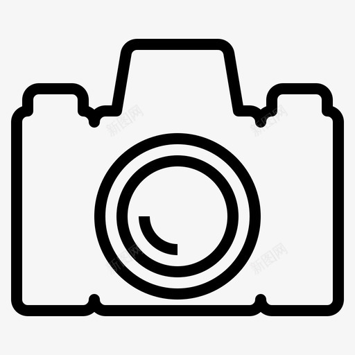 数码相机单反相机照片图标svg_新图网 https://ixintu.com 图片 数码相机单反相机 照片 相机轮廓