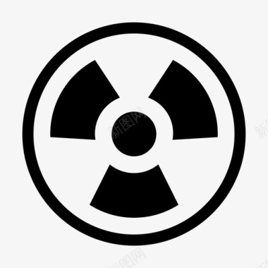 放射性危险核图标图标