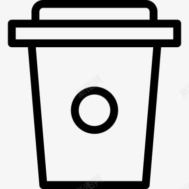 咖啡杯食品饮料线性图标图标