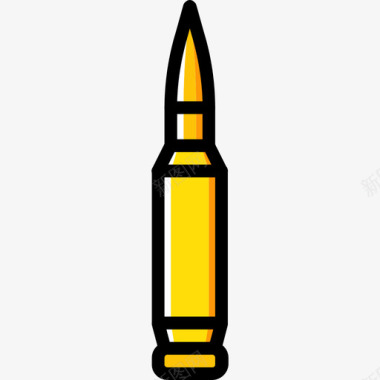 子弹军徽黄色图标图标