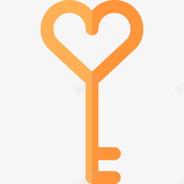 钥匙爱情与浪漫3平淡图标图标