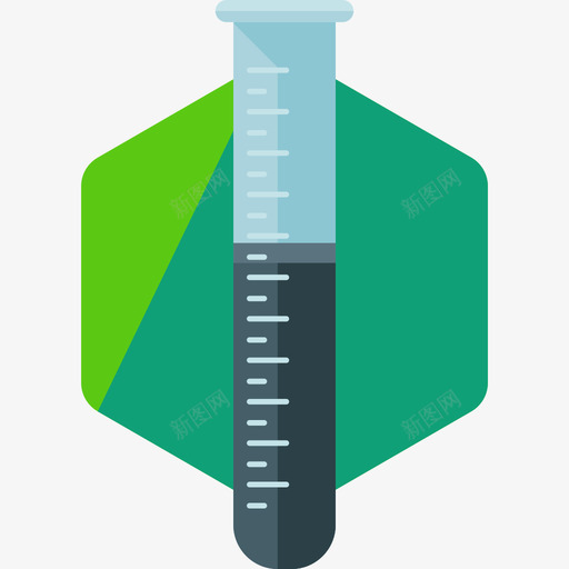 扁平化学试管图标svg_新图网 https://ixintu.com 扁平化学试管