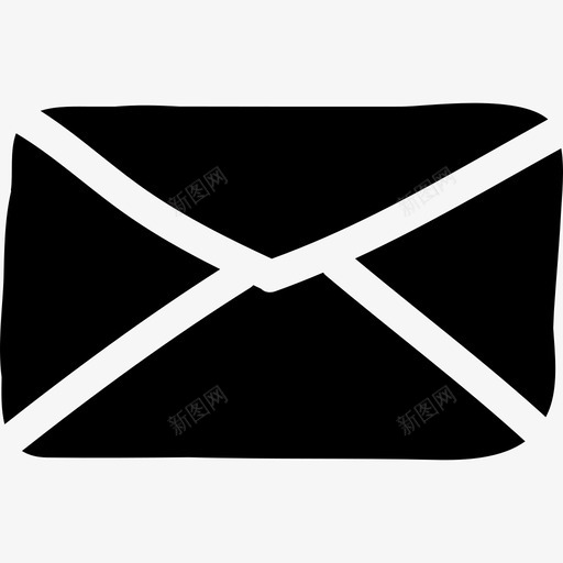 电子邮件web元素编译黑色图标svg_新图网 https://ixintu.com web元素编译 电子邮件 黑色