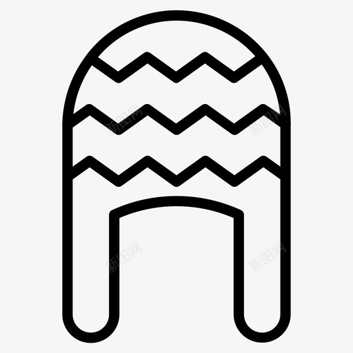 冬帽手工制作针织图标svg_新图网 https://ixintu.com 冬帽 手工制作 秋季 穿着 针织