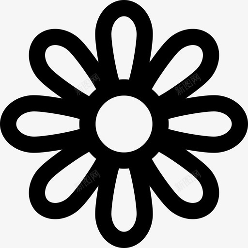花自然线性园艺图标svg_新图网 https://ixintu.com 线性园艺 自然 花