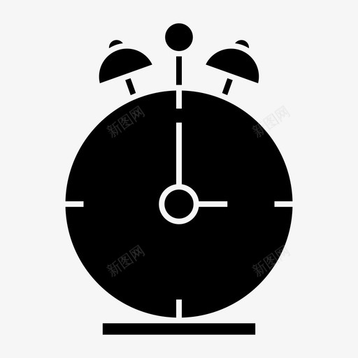 闹钟时间管理起床图标svg_新图网 https://ixintu.com 上学 时间管理 起床 闹钟