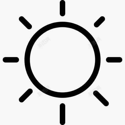 太阳照片元素2线性图标svg_新图网 https://ixintu.com 太阳 照片元素2 线性