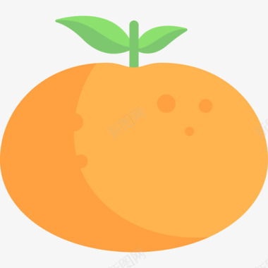 橙色瓷器4扁平图标图标